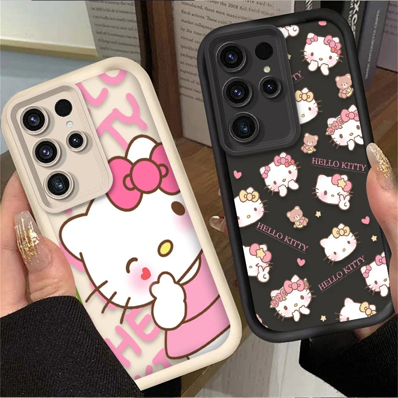 Etui Hello Kitty na Samsung – Różowe Kawaii | Galaxy S25, S24, S23, A56, A36 i więcej