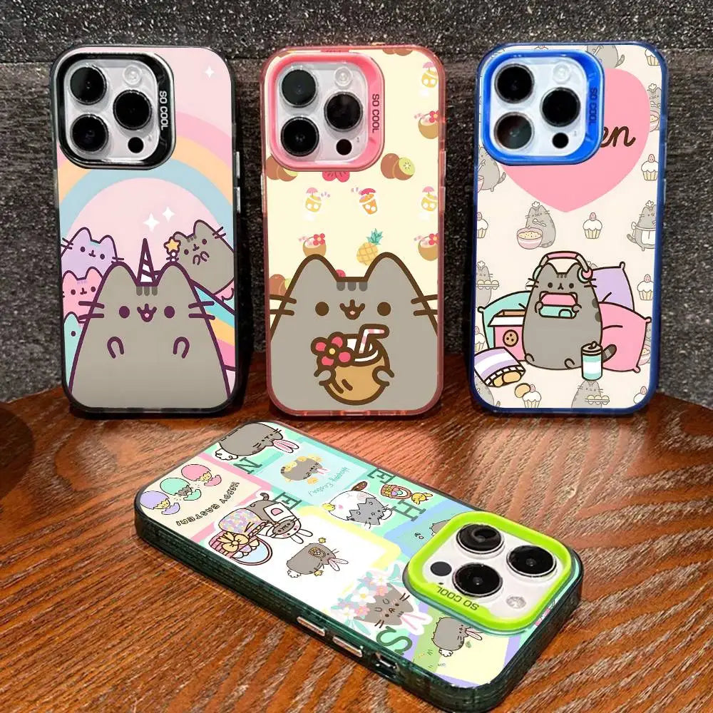 Etui na iPhone z Kotem Pusheen | Silikonowe, Matowe, Antyuderzeniowe