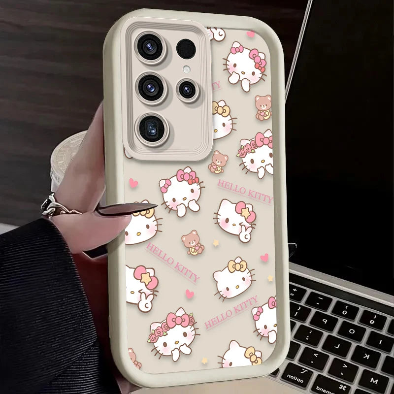 Etui Hello Kitty na Samsung – Różowe Kawaii | Galaxy S25, S24, S23, A56, A36 i więcej