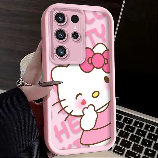 Etui Hello Kitty na Samsung – Różowe Kawaii | Galaxy S25, S24, S23, A56, A36 i więcej