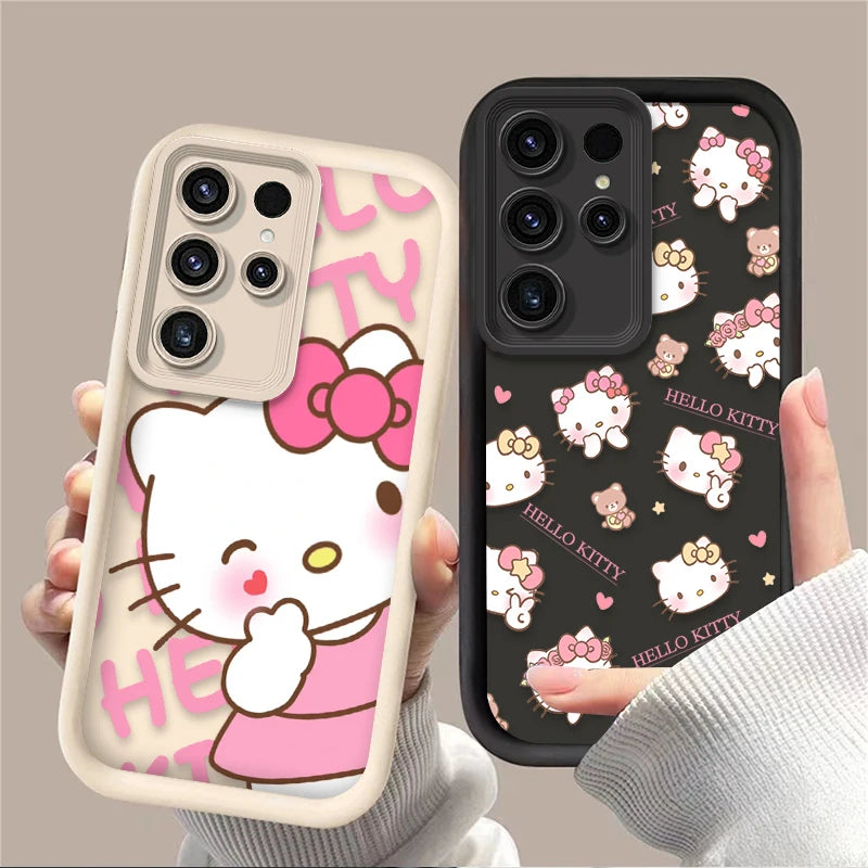 Etui Hello Kitty na Samsung – Różowe Kawaii | Galaxy S25, S24, S23, A56, A36 i więcej